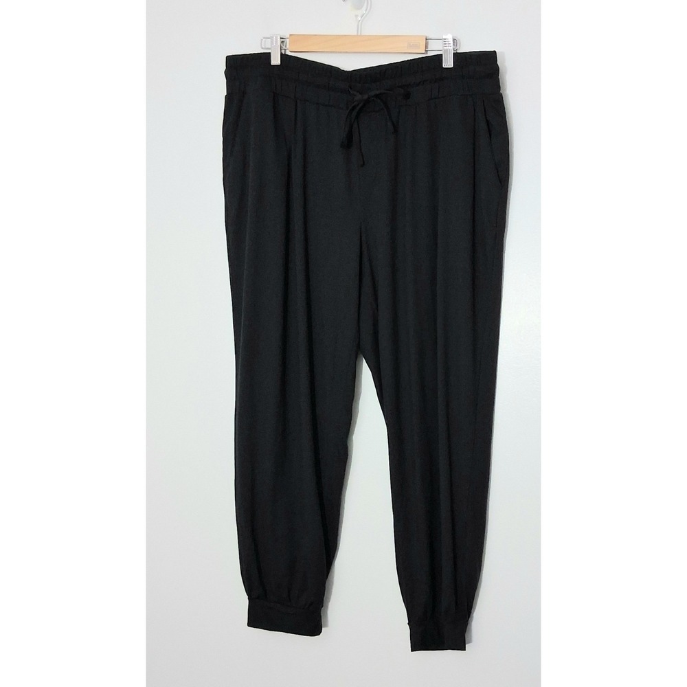 Anybody Pants Women's Size XL Black Lush Jersey Jogger Lounge Comfort Pre-owned